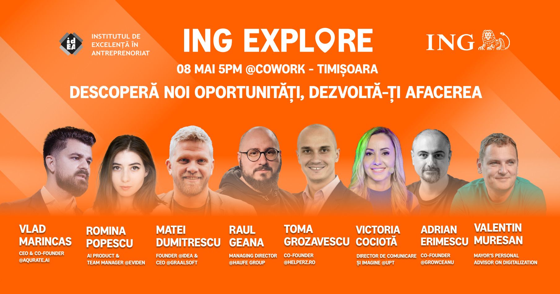 ING EXPLORE TIMIȘOARA – Descoperă noi oportunități, dezvoltă-ți afacerea!