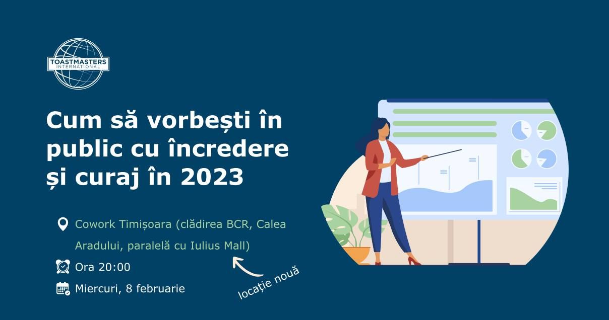 Întâlnire Gratuită de Vorbit în Public - Timișoara Toastmasters