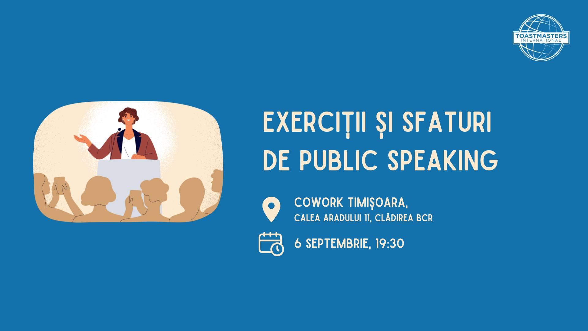 Întâlnire de vorbit în public - Timișoara Toastmasters 