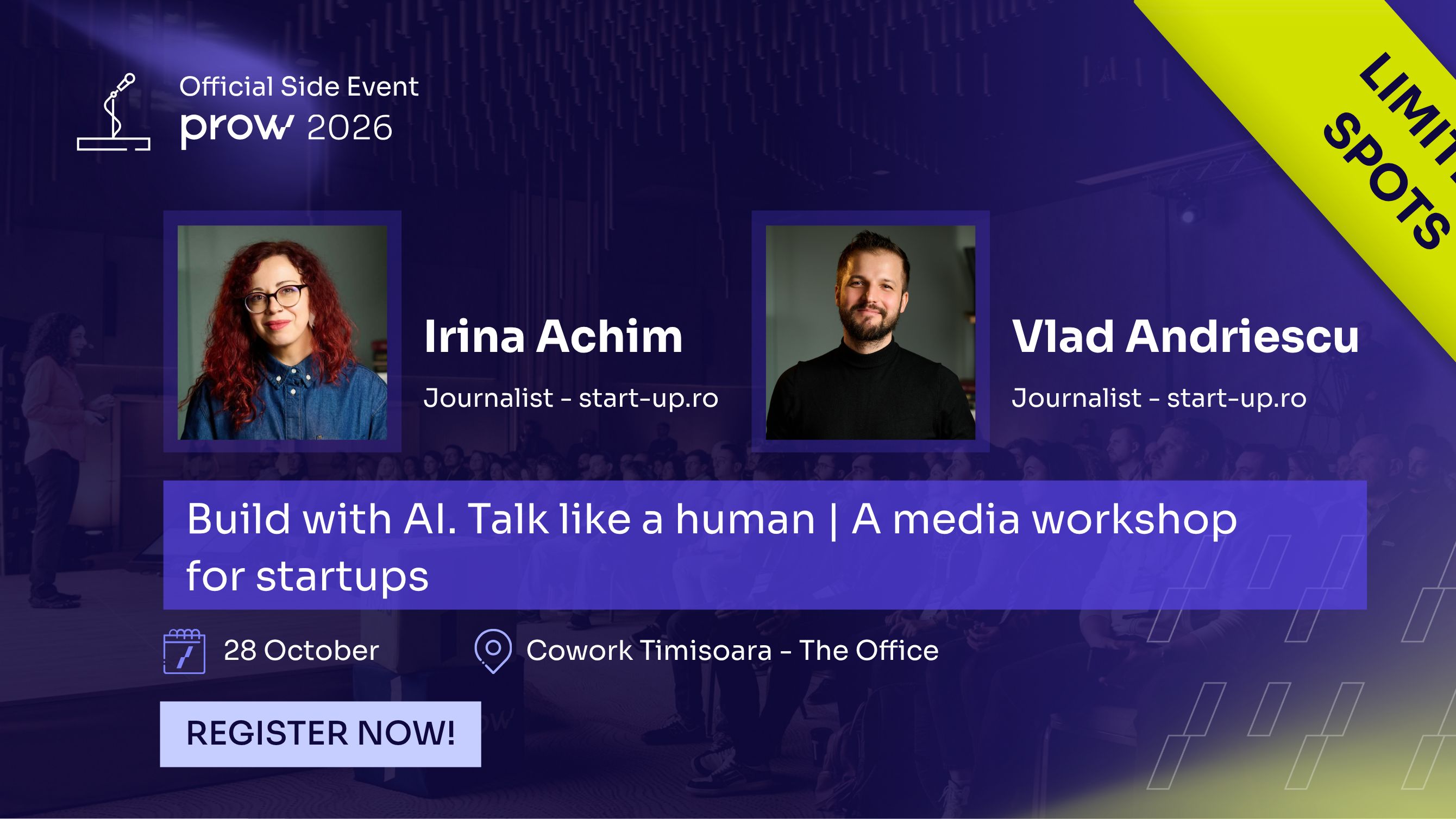 Build with AI. Talk like a human | A media workshop for startups